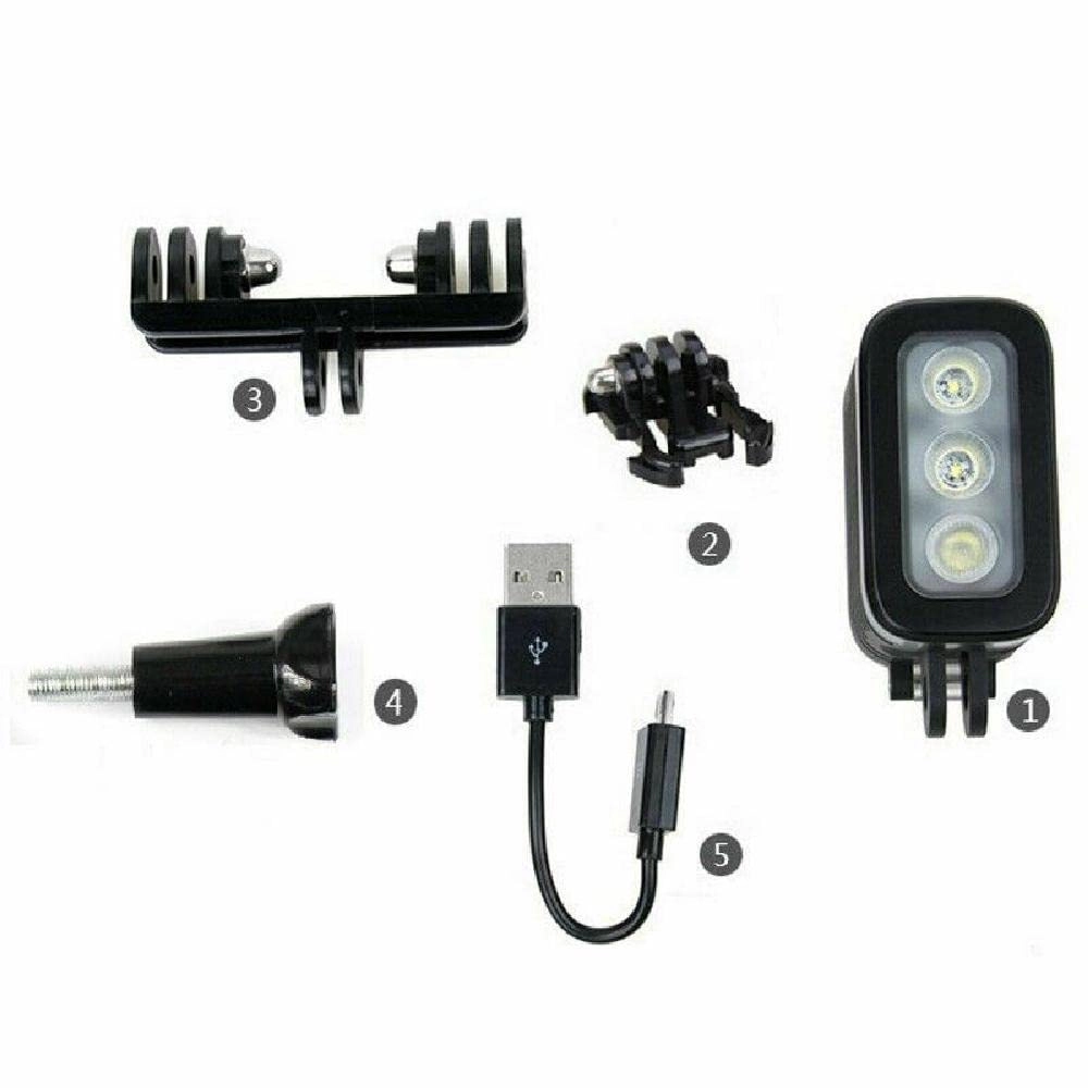 DAGIJIRD Waterproof Diving LED Light - Flash Lamp for GoPro 10/9/8/7/6/5