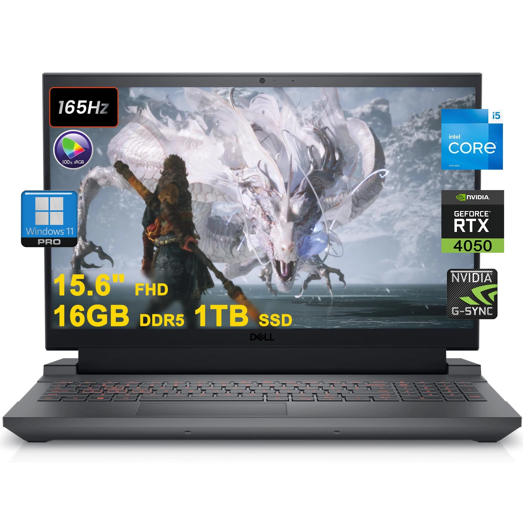 DELL G15 5530 - 15.6'' i5-13450HX 16GB DDR5 1TB SSD