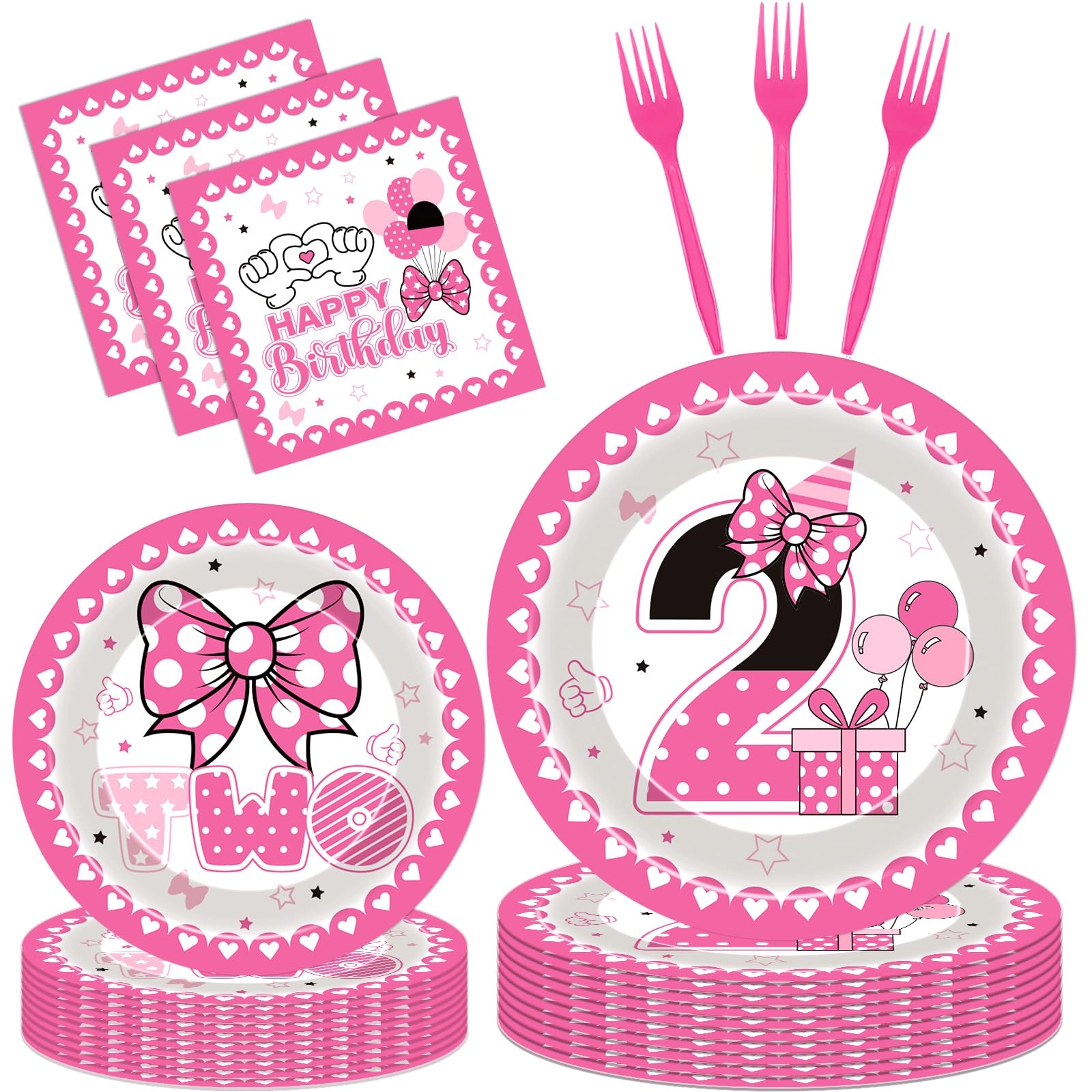 ipartygo Oh Twodles Party Decorations - 96 Count Birthday