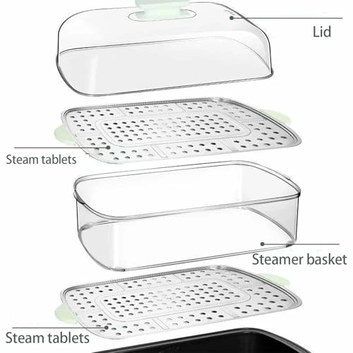 360° Steam Cycle Electric Food Steamer - 26L