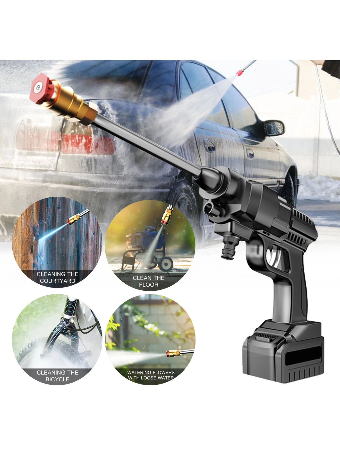 Cordless Portable Washer - 48V 30Bar 200W