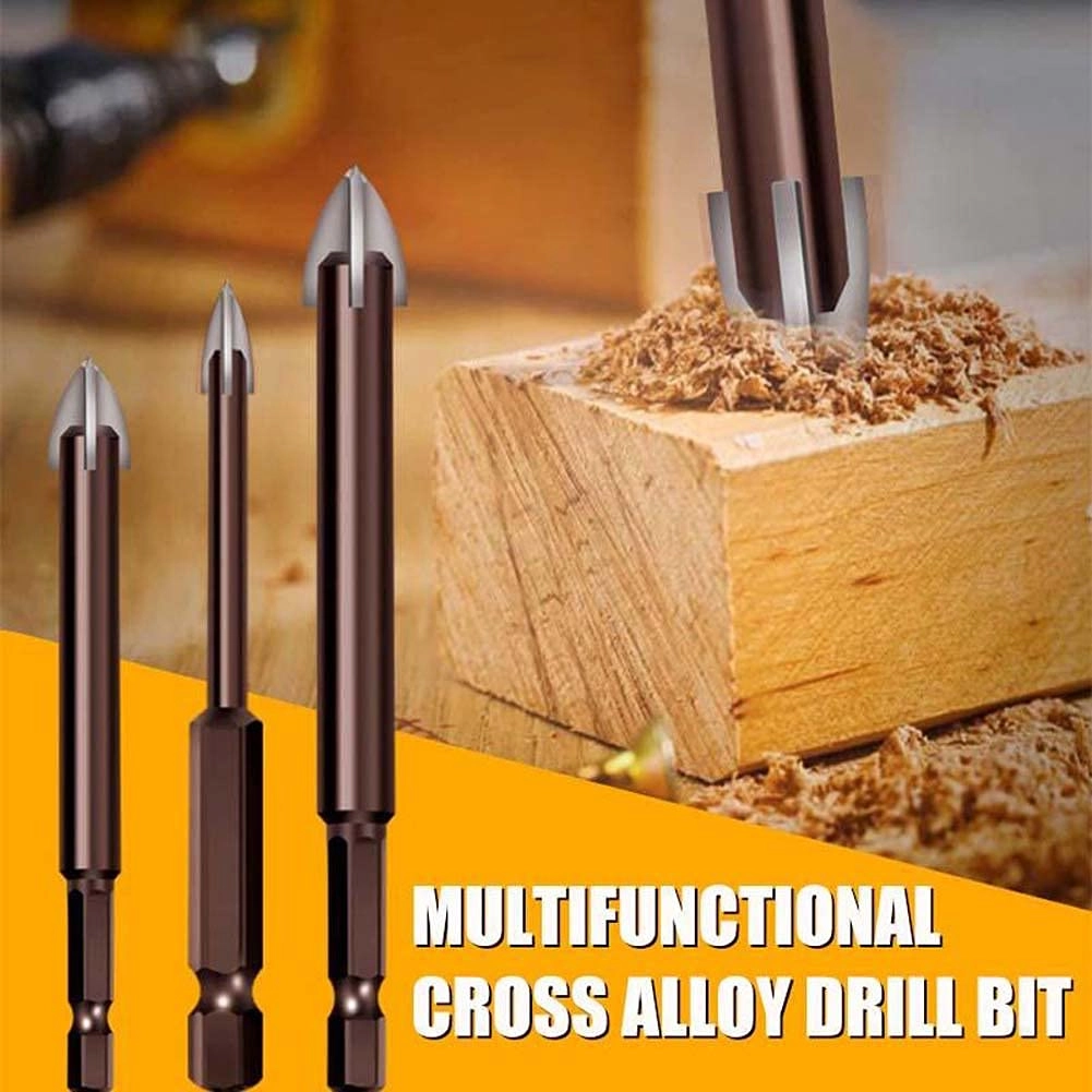 Universal Drilling Tool - Cemented Carbide 7PCS 3/4/5/6/8/10/12 mm