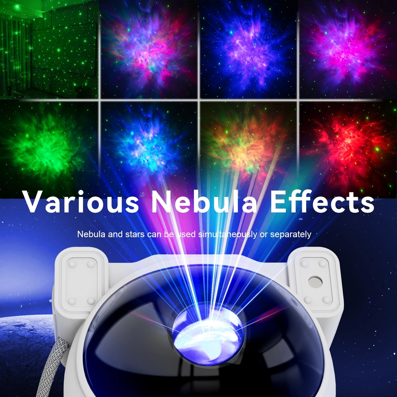 Astronaut Galaxy Projector - Corded Electric Colorful
