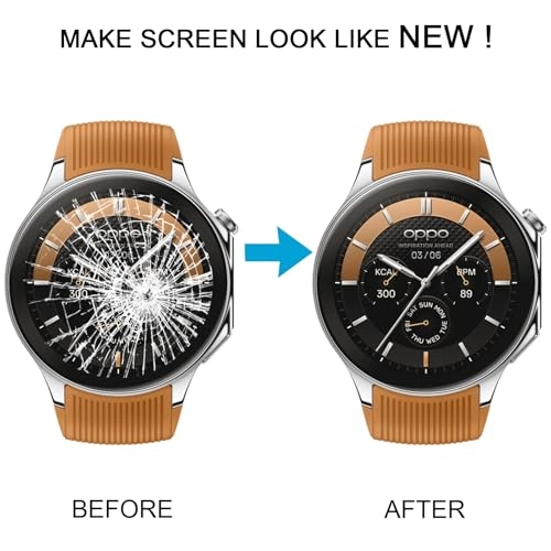 LCD Screen and Digitizer Full Assembly With Frame for OPPO Watch X - Black