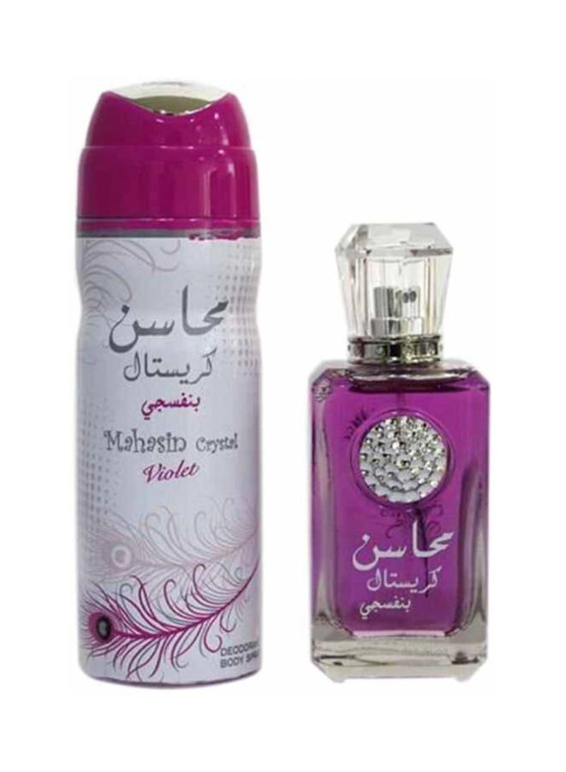 Lattafa Mahasin Crystal Violet + Deodarant - EDP