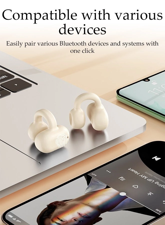 Clip On Bluetooth Earphones Wireless Earbud