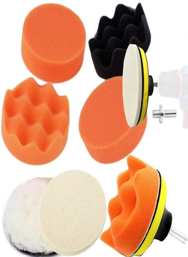 Extension Shaft - 4"inch + M14 Extension Shaft + Brass Nylon Bristle Brush - 12 Pieces + Polishing Pads + Backing