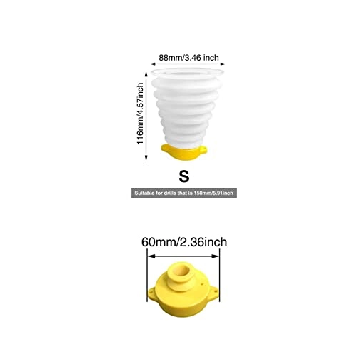 Drill Dust Collector - Silicone S 150mm 5 Sealing Rings