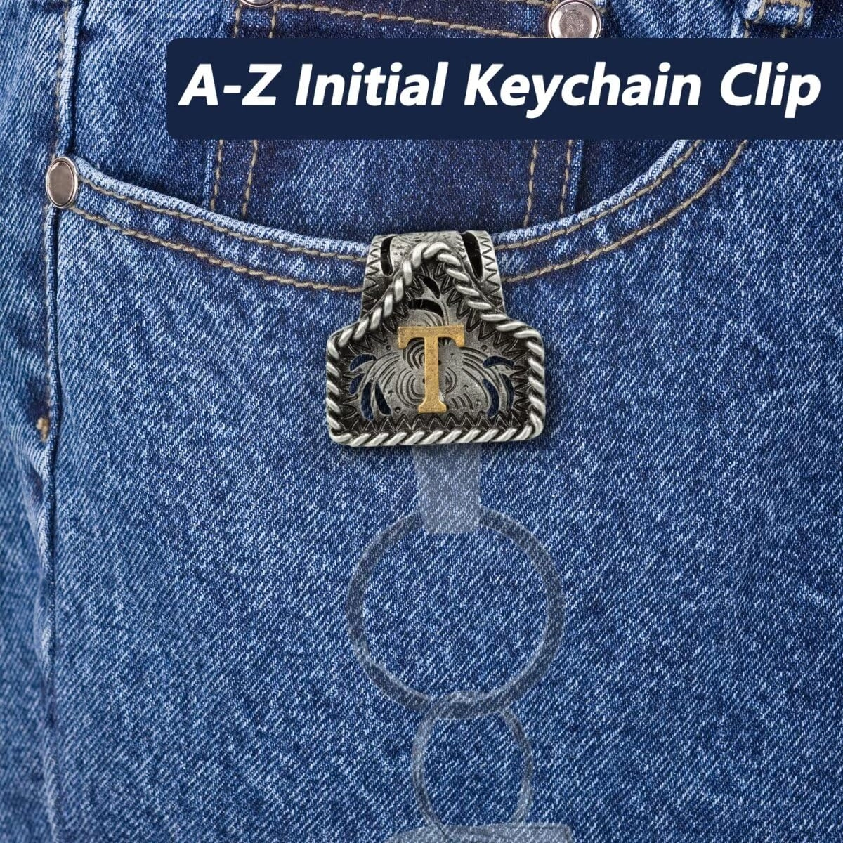 Letter Keychain - Western