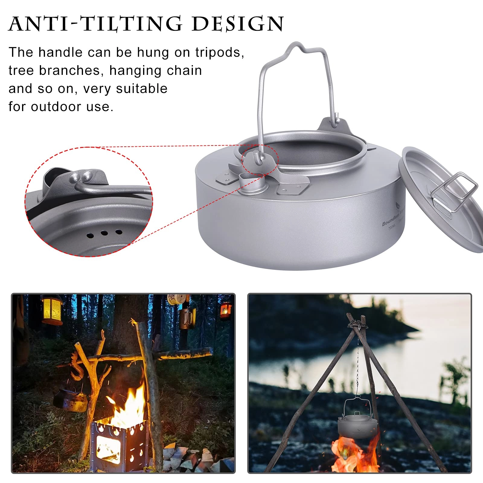 Titanium Kettle - 700 Milliliters