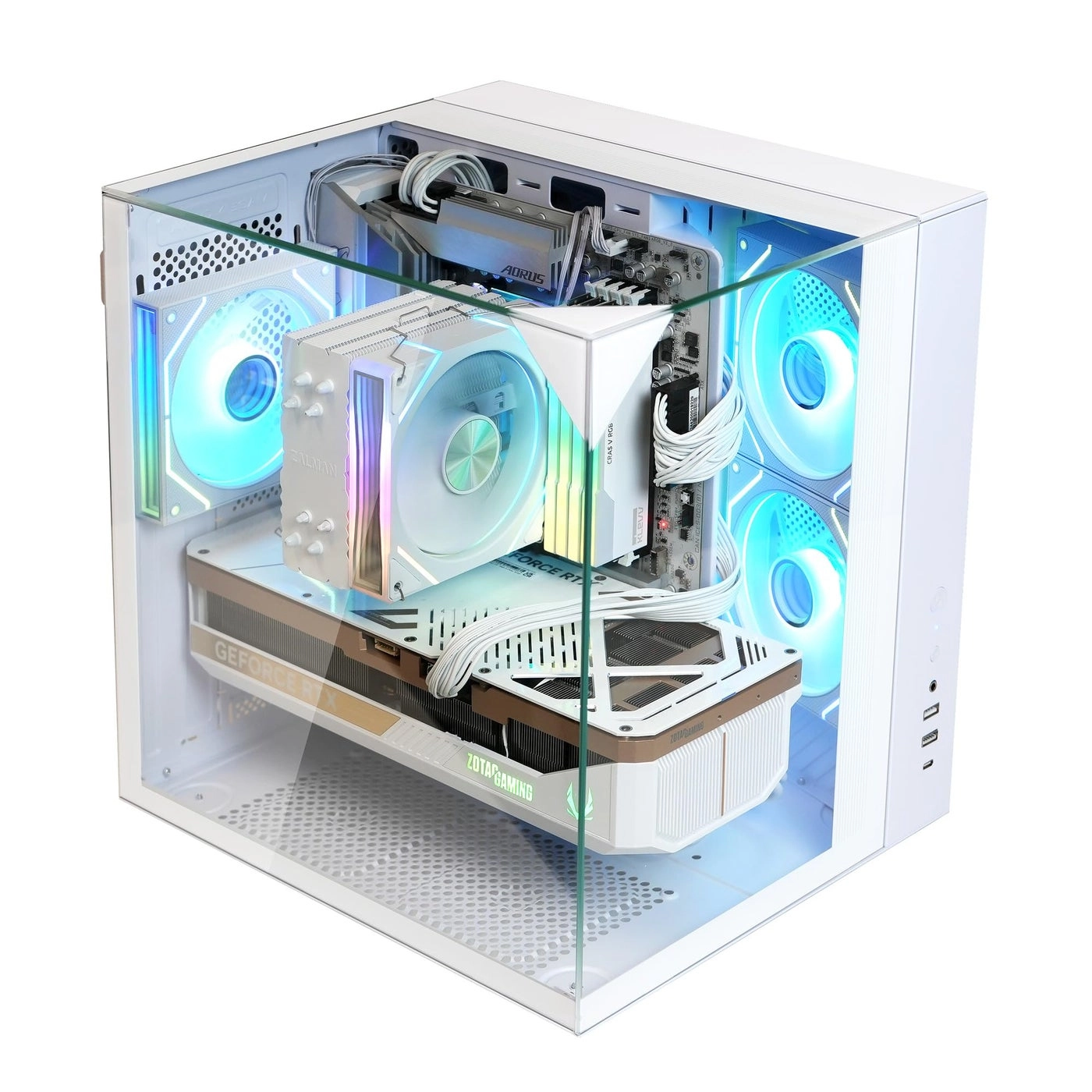 Zalman ZQBE - Full-View Panoramic Tempered Glass Panels ATX Mid Tower