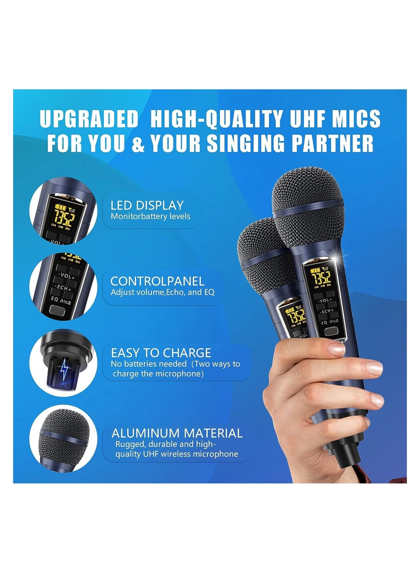 S39 PRO - 2 Wireless Microphones
