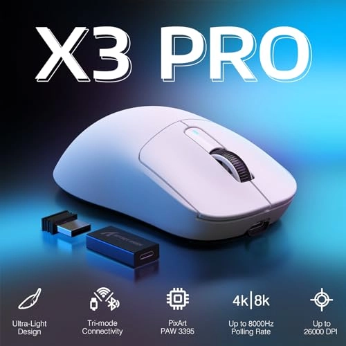 Attack Shark X3 Pro - 2.4GHz Bluetooth Wired