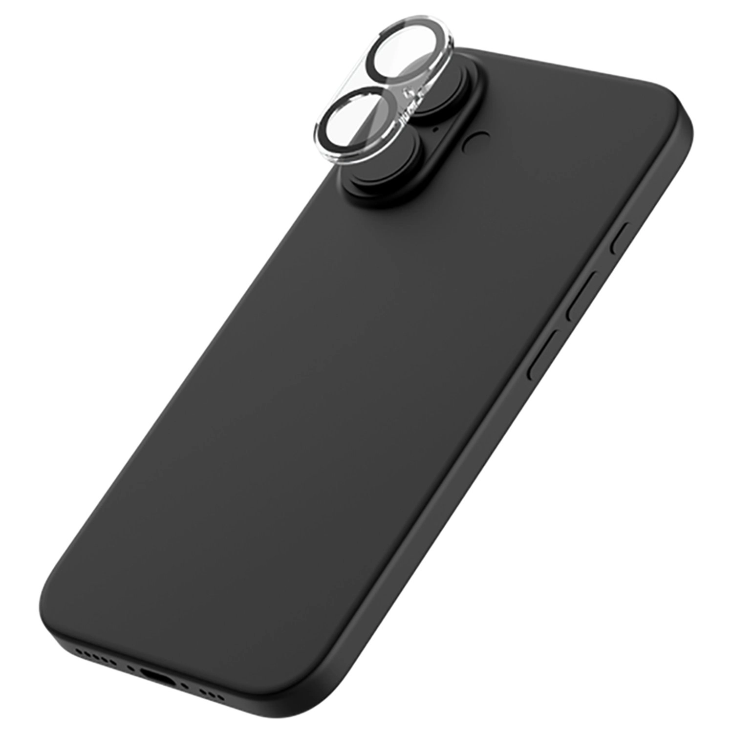 Anti-Glare Tempered Glass Camera Lens Protector for iPhone 16/iPhone 16 Plus