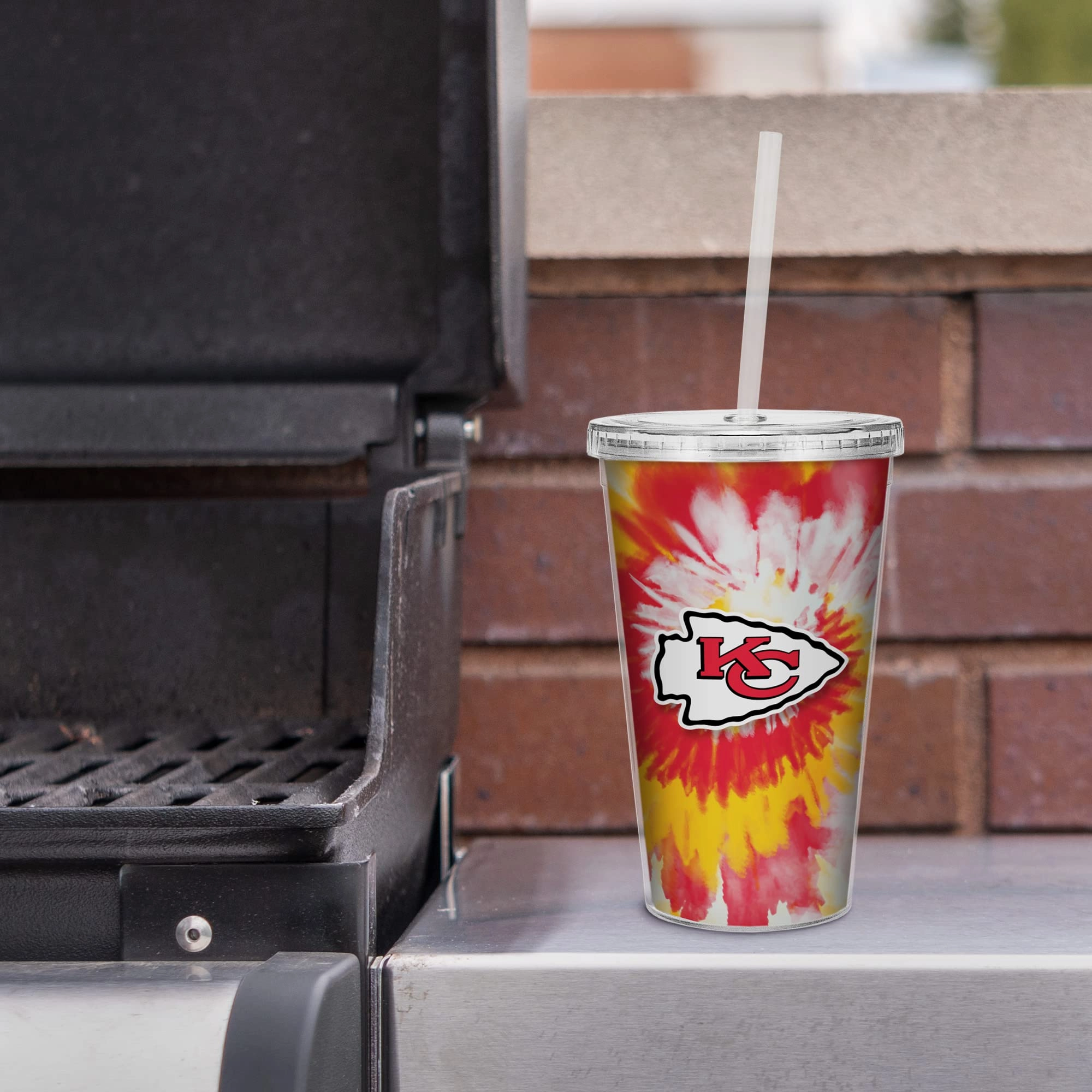 NFL Football Metallic Tie Dye Tumbler - 473ml