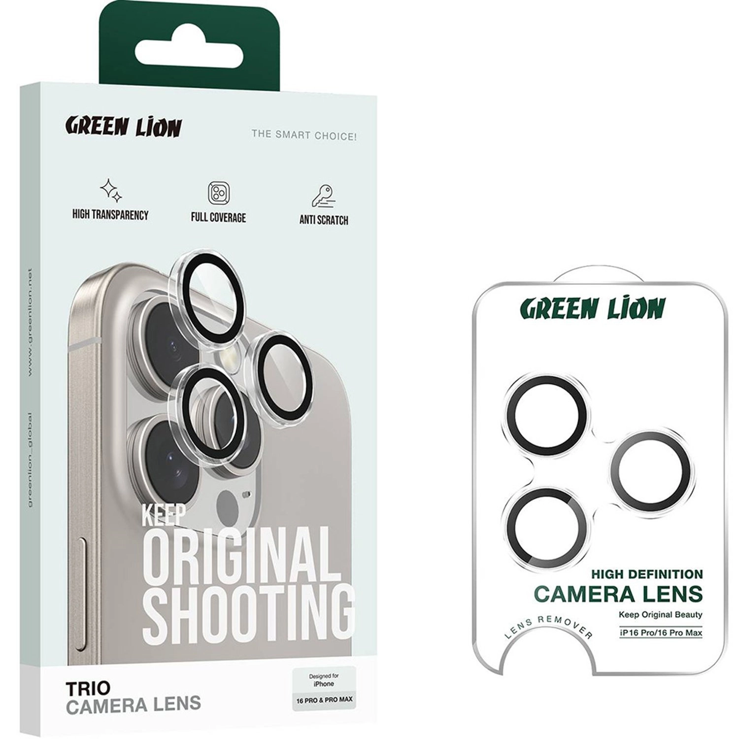 HD Tempered Glass Camera Lens Protector for iPhone 16 Pro / iPhone 16 Pro Max