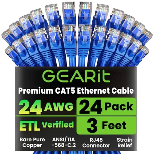 Cat5e Ethernet Patch Cable - 3 Feet