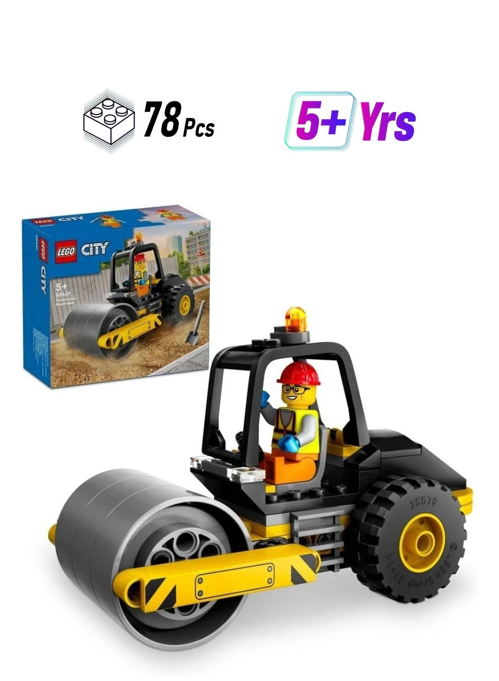 City Construction Steamroller (60401)