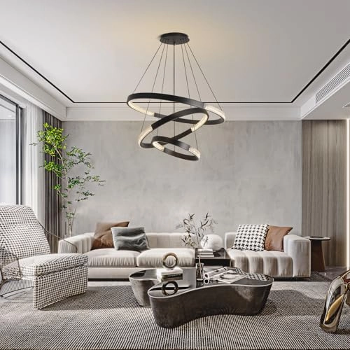 Modern LED Chandelier - 3000K-6000K Dimmable