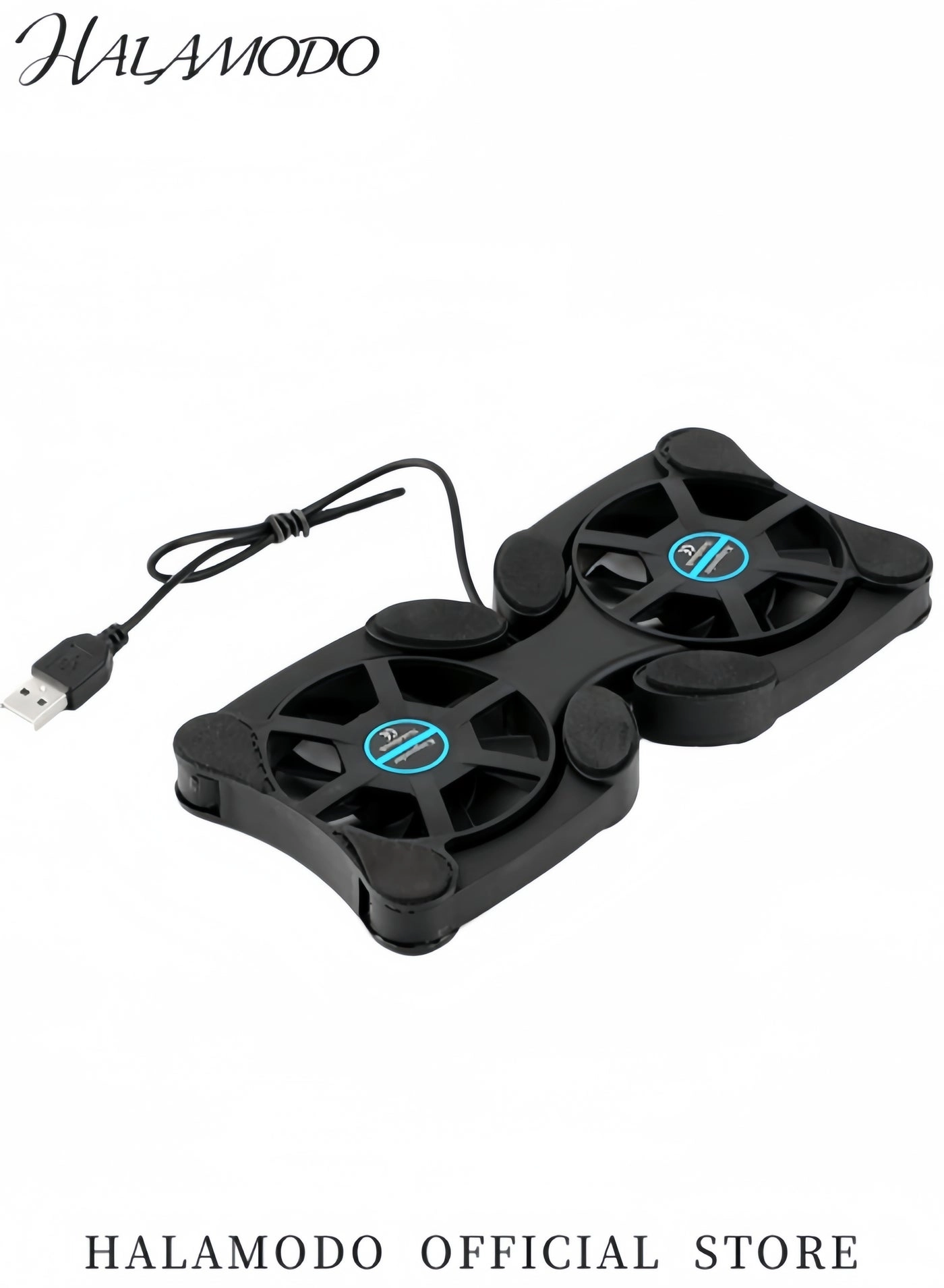 Laptop Cooling Stand - 2 Fans Ultra Slim Black