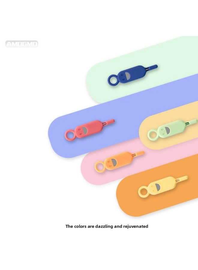 Anti-lost Card Pin Sleeve - Memory Sim Card Sleeve Portable Yellow