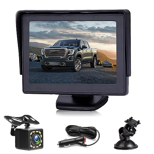 Reversing Camera - Night vision wired + Monitor - 4.3 Inch 1024 x 600