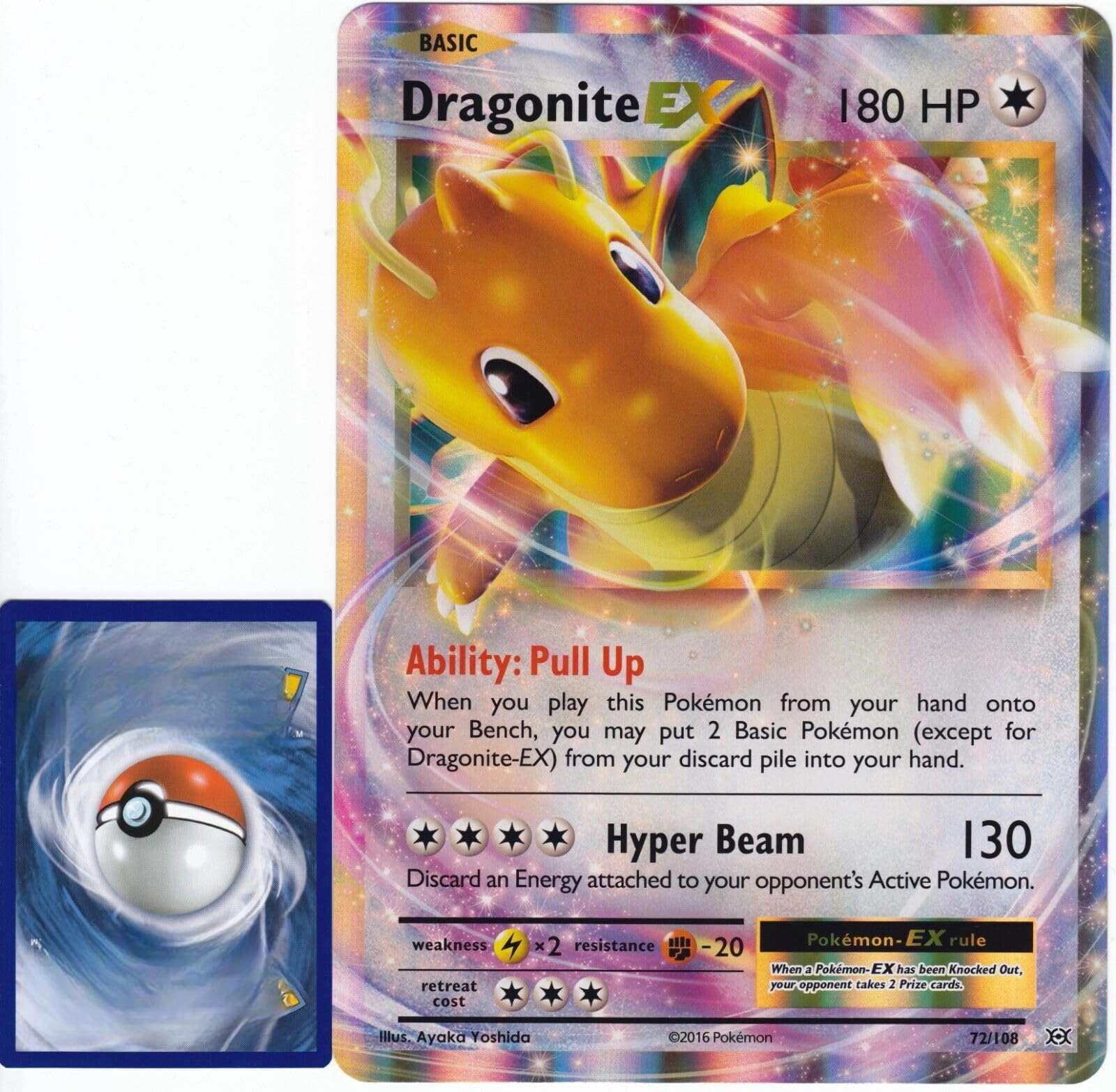 BB-Toy-Trades (Like New) Dragonite EX 72/108 - Single Card