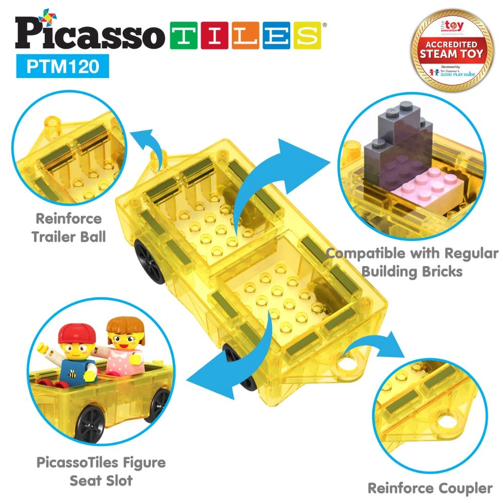 Magnetic Tiles Mini Diamond - Suitable for 3 years & above 120Pcs