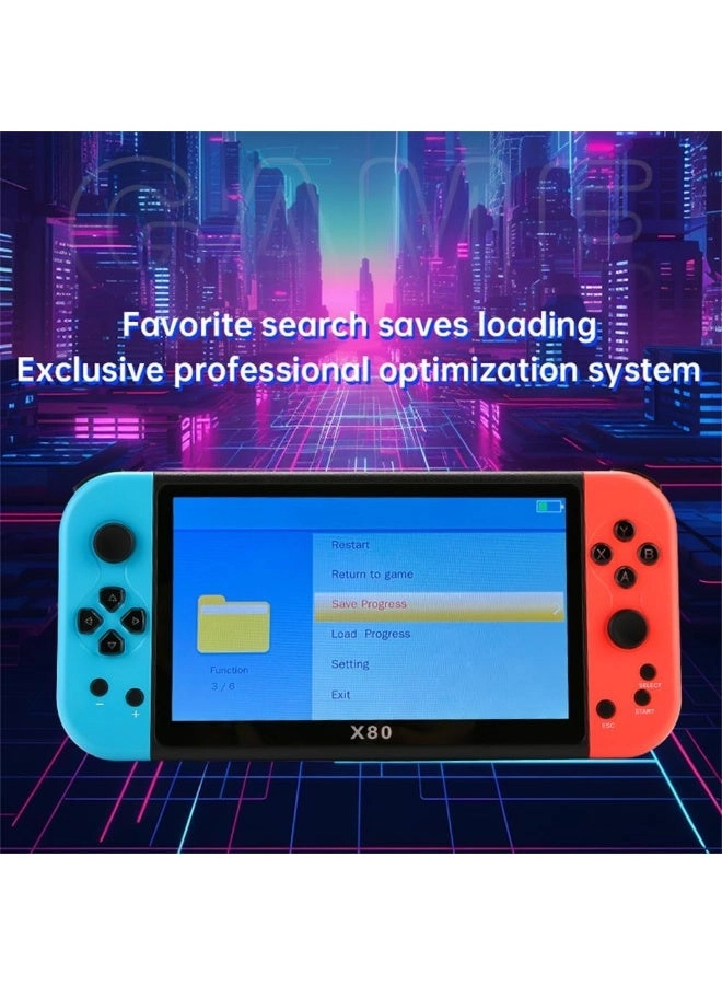 X80 - 7” HD 10,000+ Built-in Retro Games