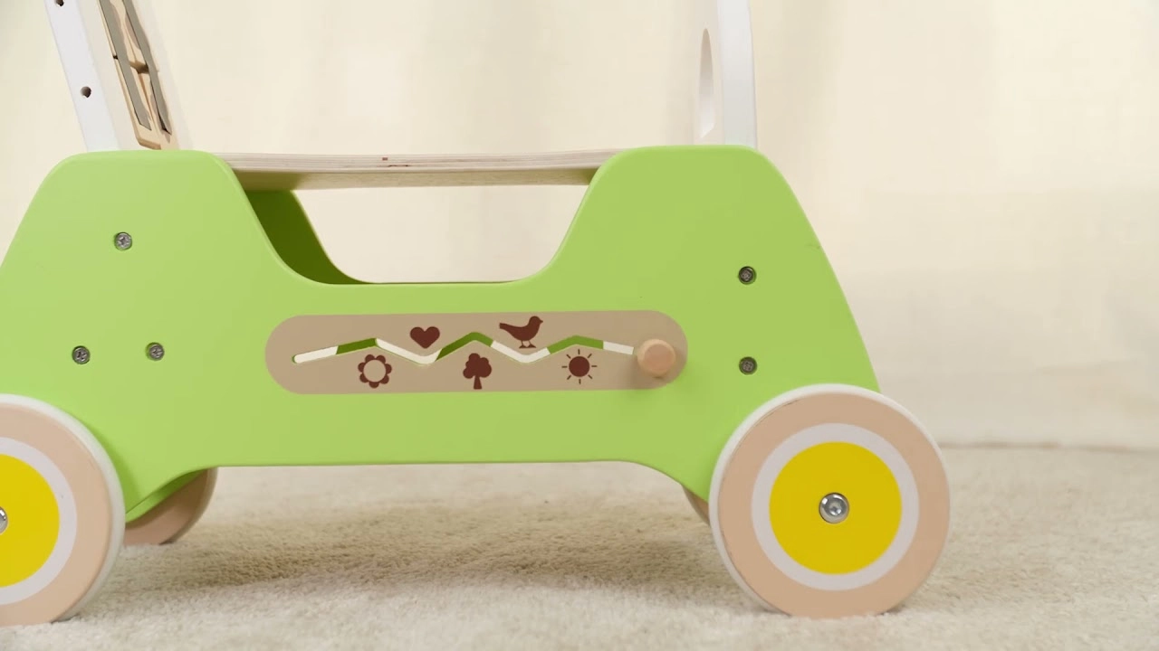 Wooden Rider And Baby Walker - 2-In-1