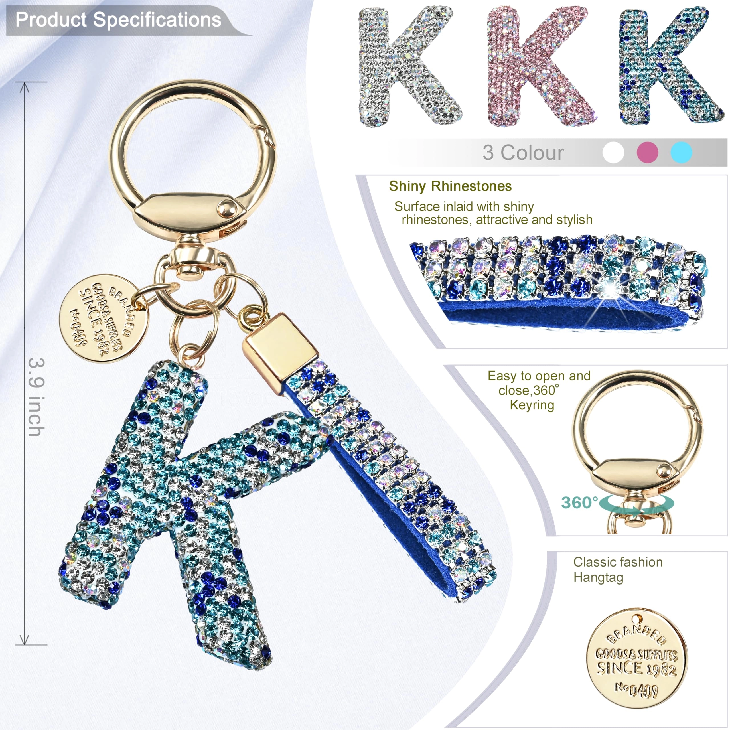 Initial Letter Keychain - Letter