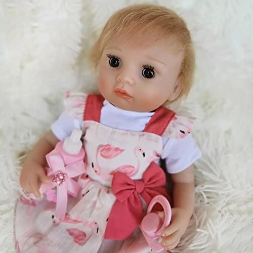 Reborn Baby Doll - 16 Inch Vinyl Cotton Body Pink
