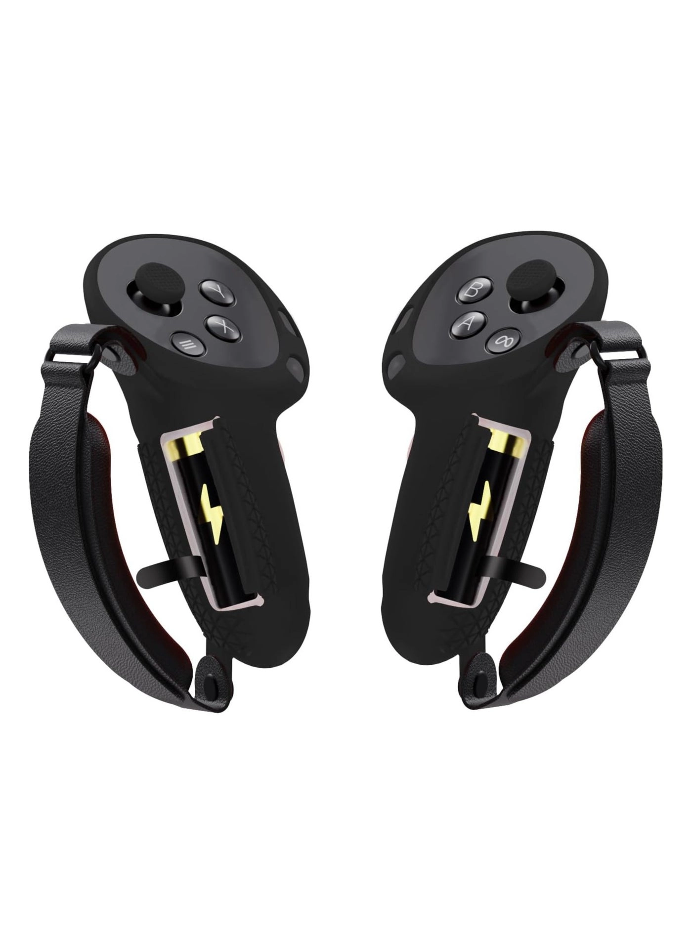 Controller Grips for Quest 3 - Upgraded Adjustable Foam Knuckle Straps