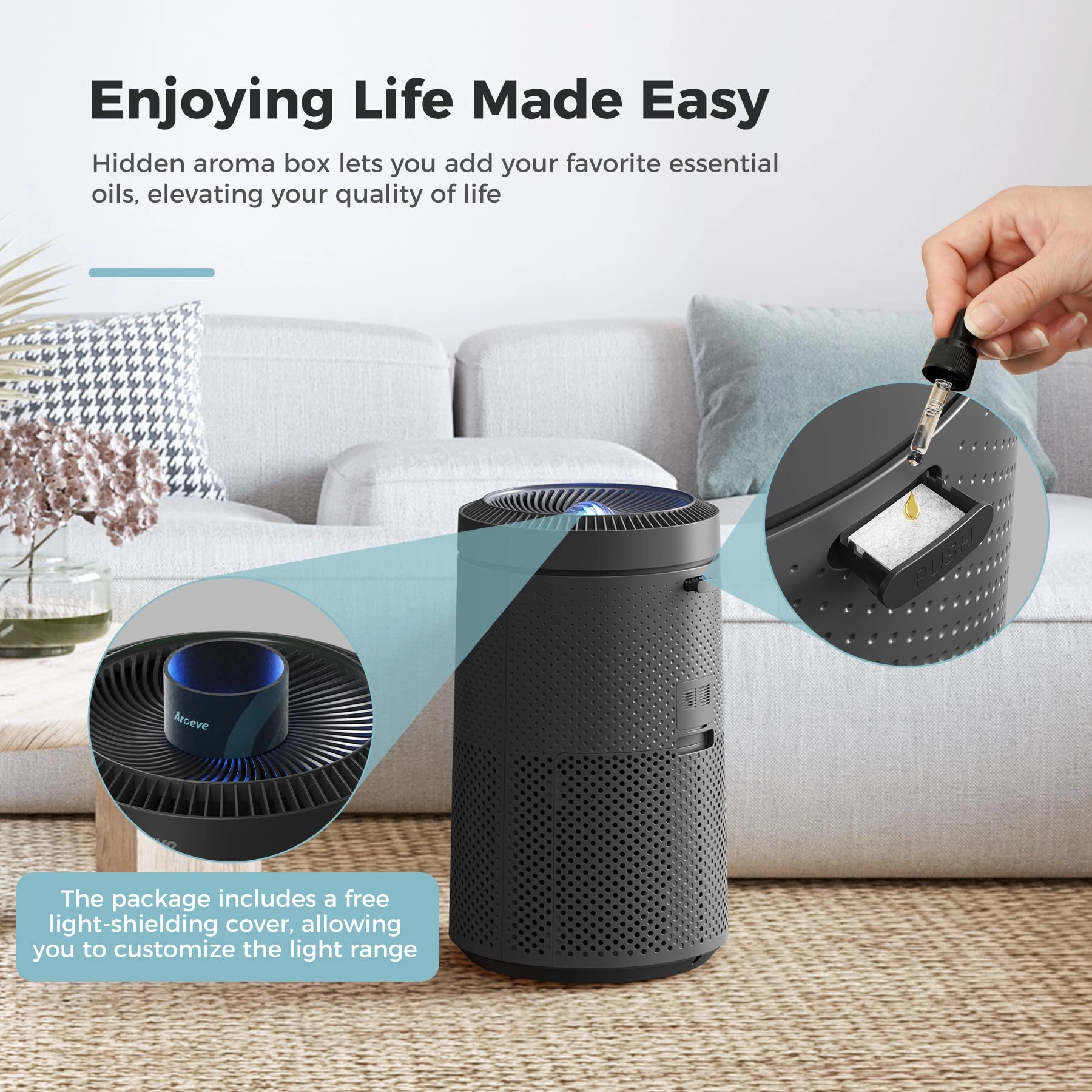 MK09W - Air Purifier 1782 Sq. Ft. Star Projector