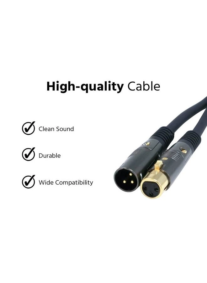 XLR Male to XLR Female Cable - 7.62 meter