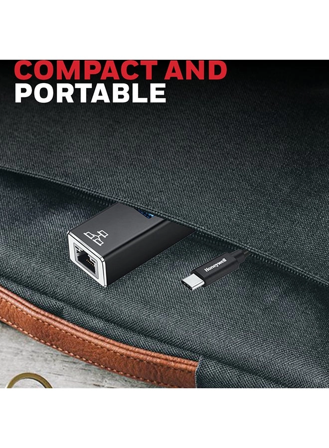 Type C to USB 3.0 - 4-in-1 3x USB 3.0 Gigabit Ethernet