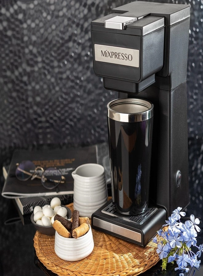 Personal Single Serve - 14oz Travel Mug Auto Shut Off Reusable Filter Bundle