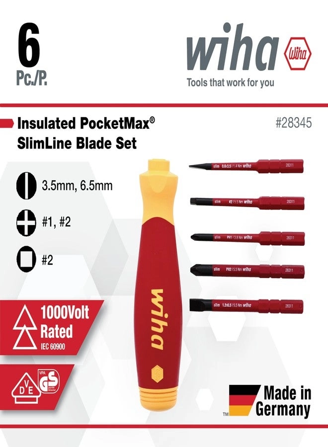 28345 Insulated Multi-Bit Screwdriver Set (6 Pcs)