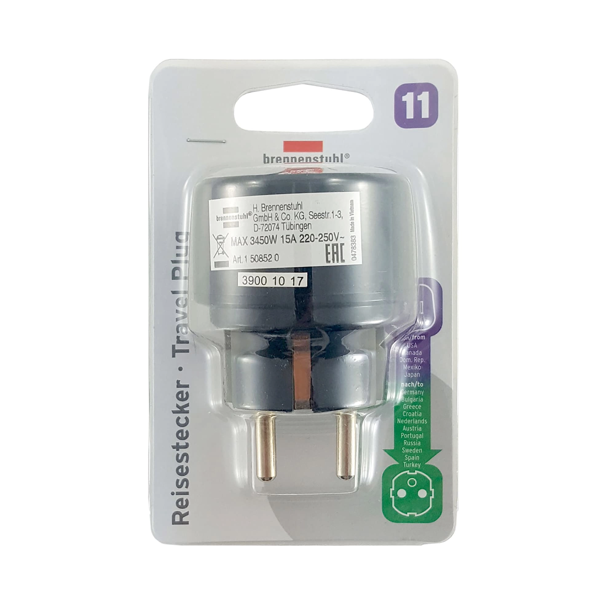 MK Adapter - N American 2 or 3 prong