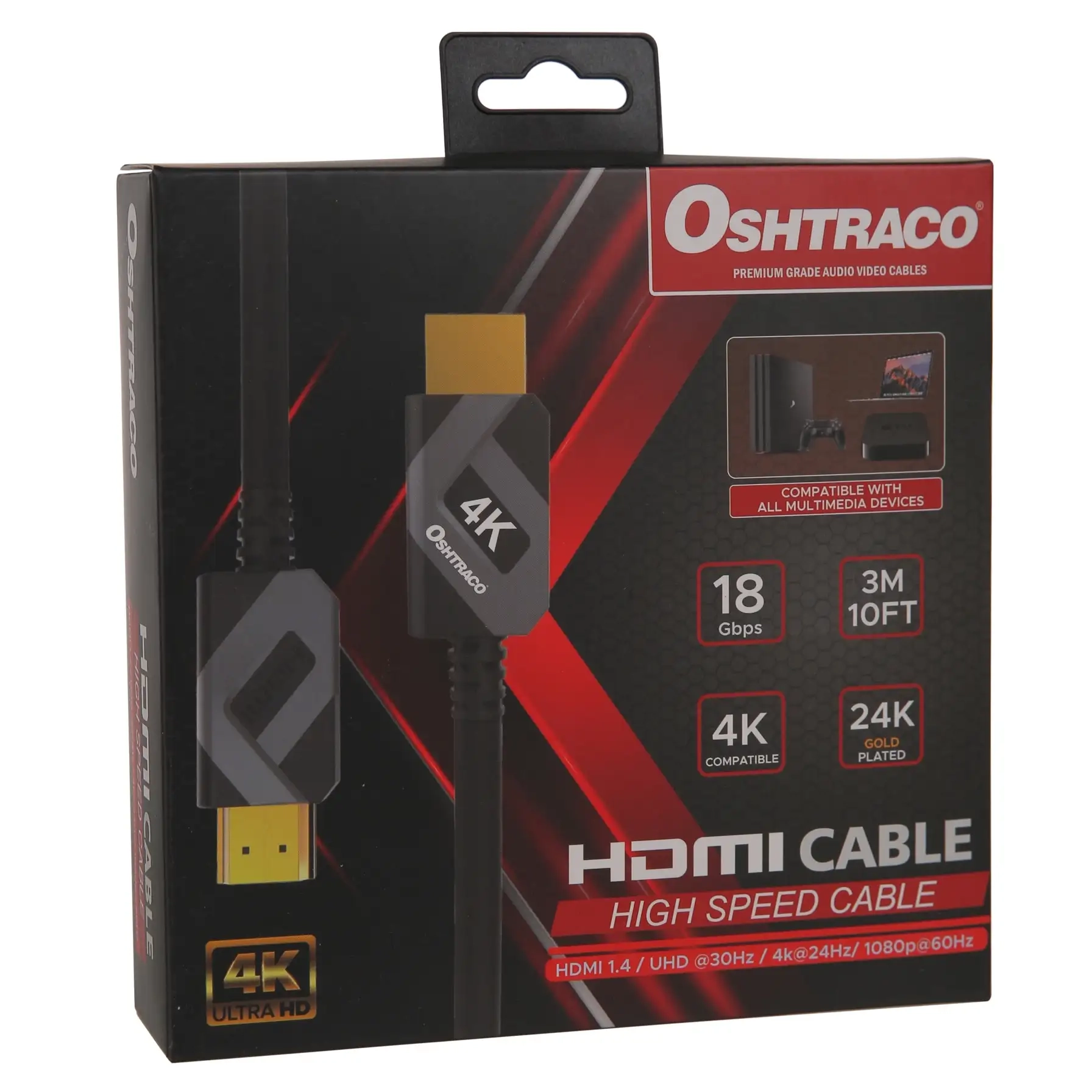 Oshtraco 4K HDMI Cable 3m