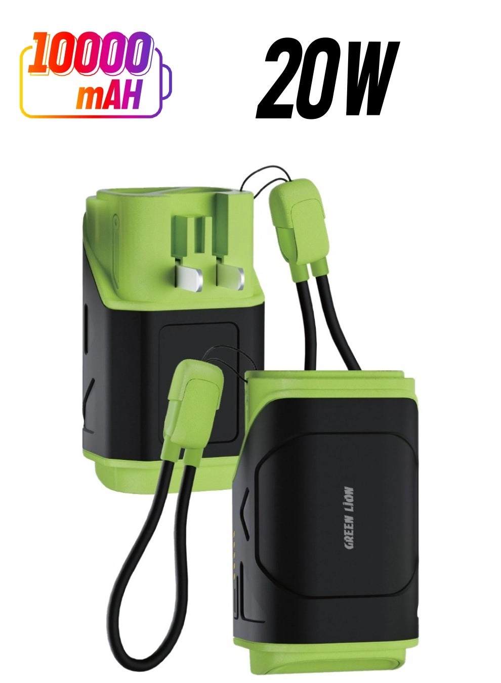 Trave-X - 10000 Watt-hour 22.5 Watt QC 22.5W|PD 20W|Lightning 20W Max