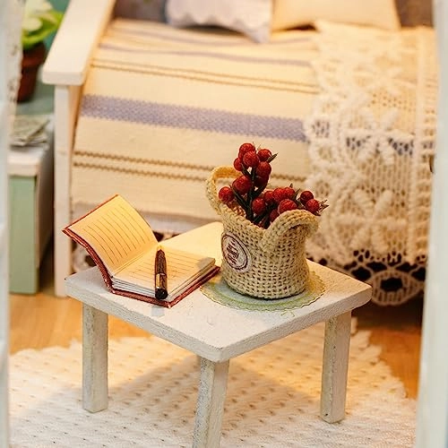 Miniature Dollhouse - DIY 3D Wooden with LED Lights