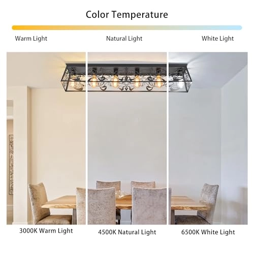 Metal Caged Ceiling Light - Dimmable