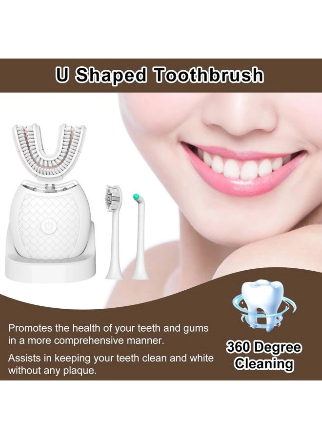 U Shaped Toothbrush - 360 Degree 23760 Nylon Bristles 3 Modes