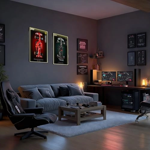 Picture Frame with LED Lights - For LEGO 42171 USB-Powered LED