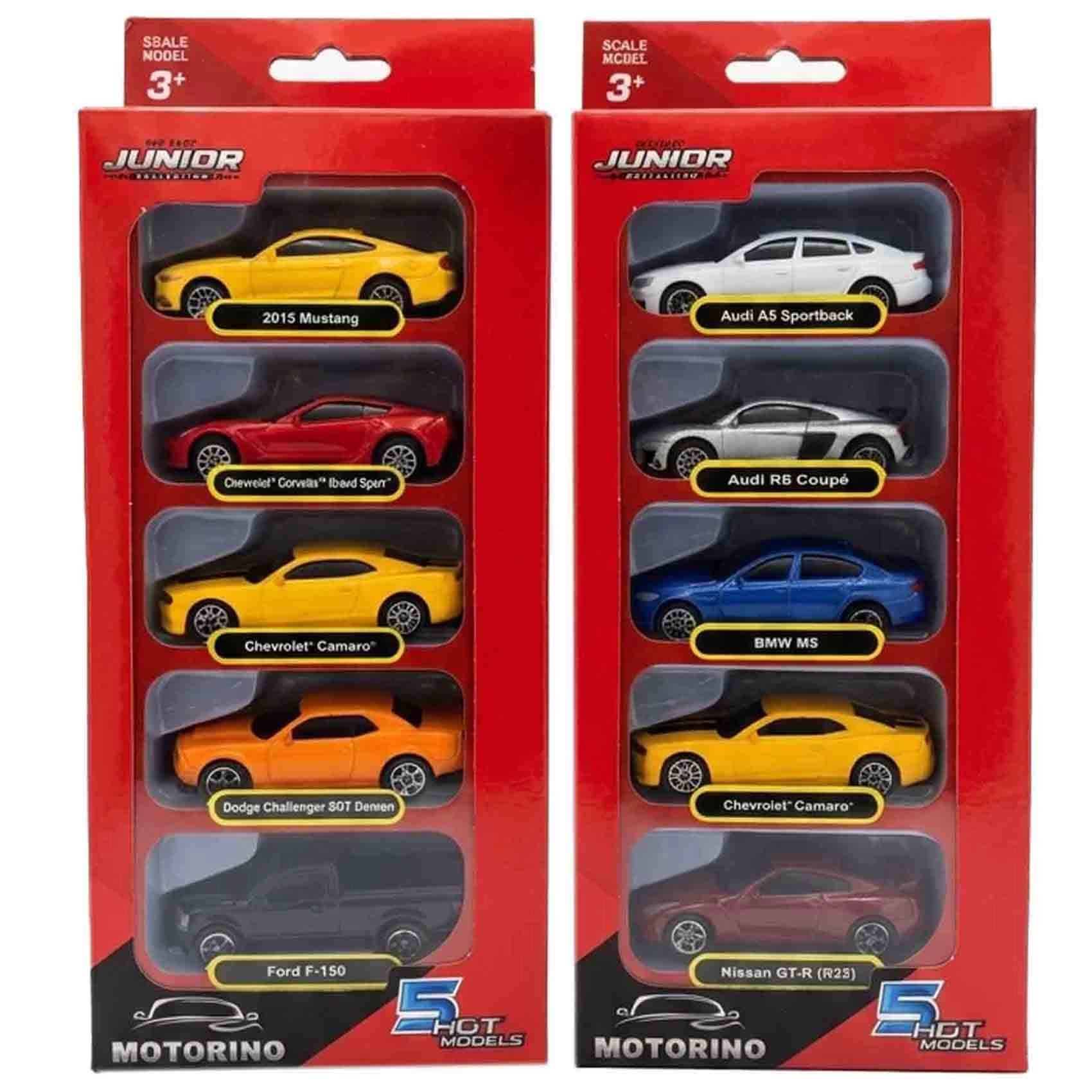 Carrefour Motorino Junior Die Cast Car - 1:64 5pcs Set