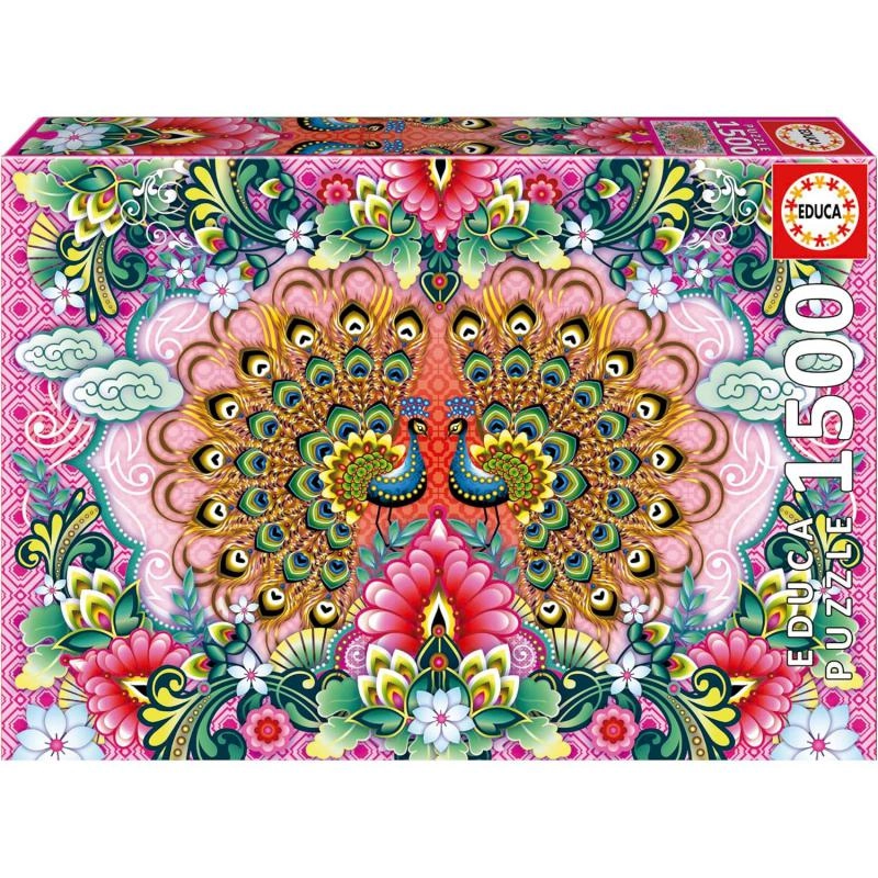 Educa Bengal Peacocks Puzzle (19942) - 1500 pcs