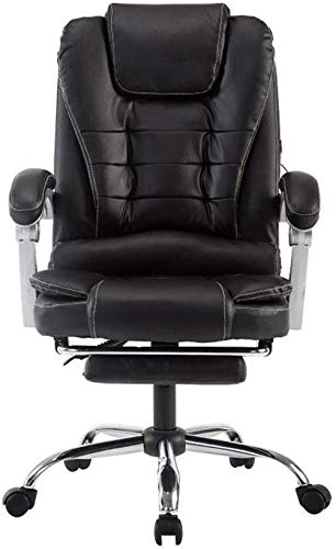 Desk Chair - PU Leather Brown High Back