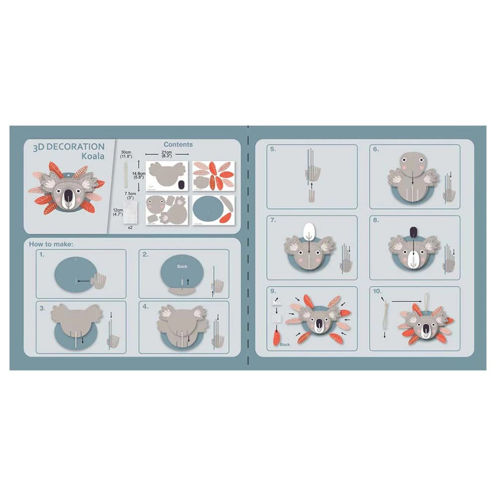 3D Decoration Kit - Koala - Suitable for 3 years and above