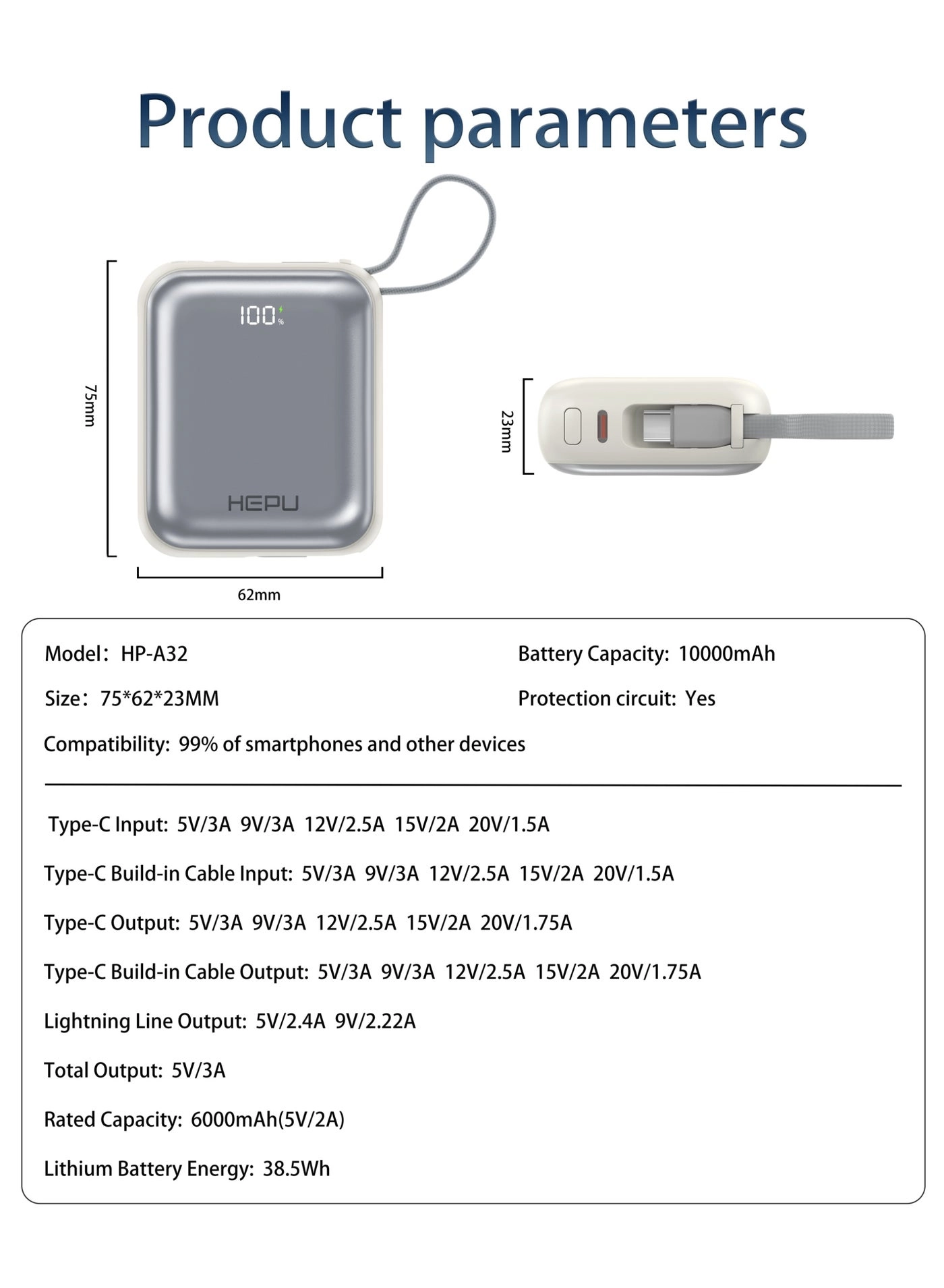 HP-A32 - 10000 mAh 35 W